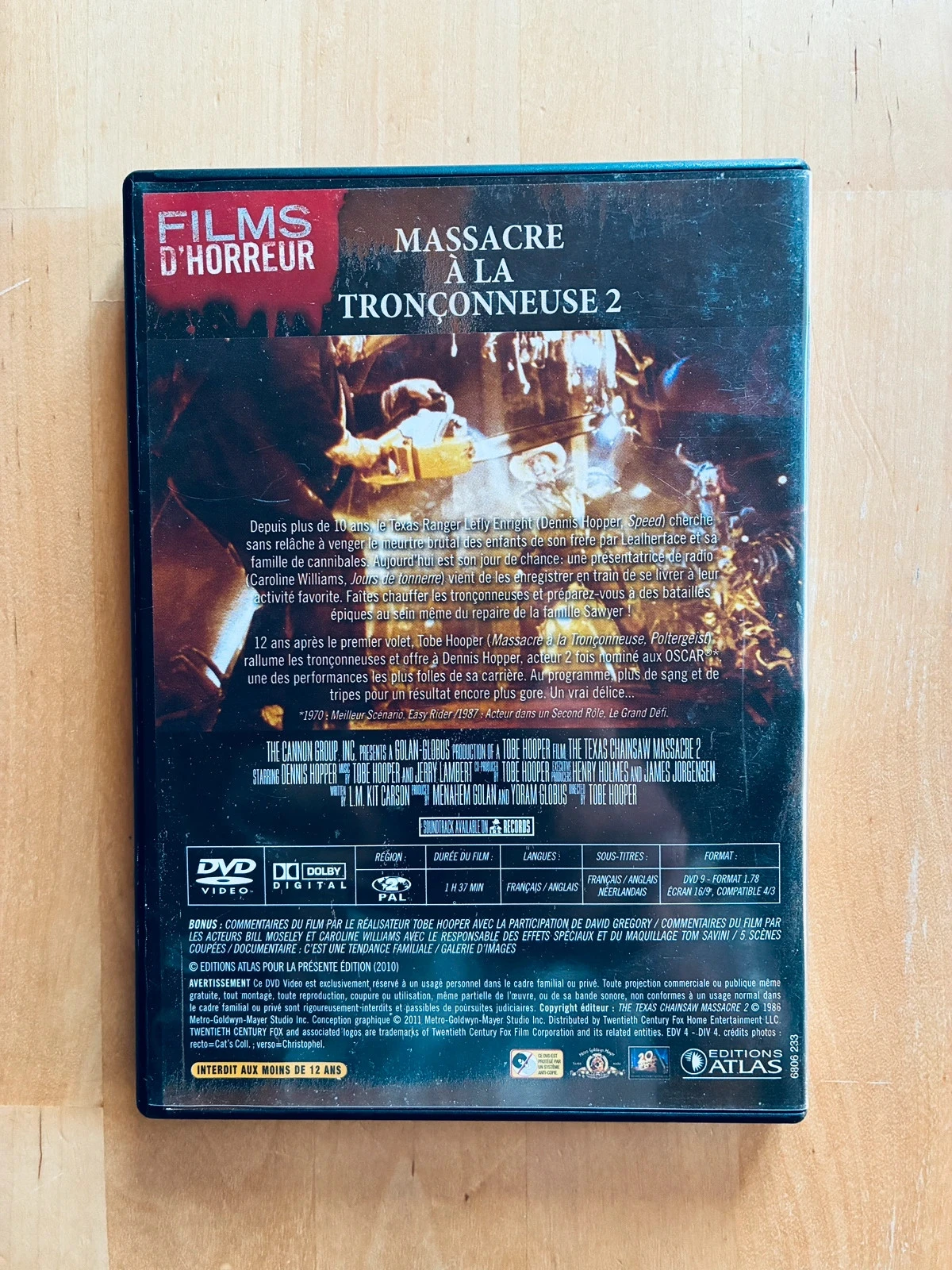 DVD Massacre à la tronçonneuse 2 van Tobe Hooper. – photo 3